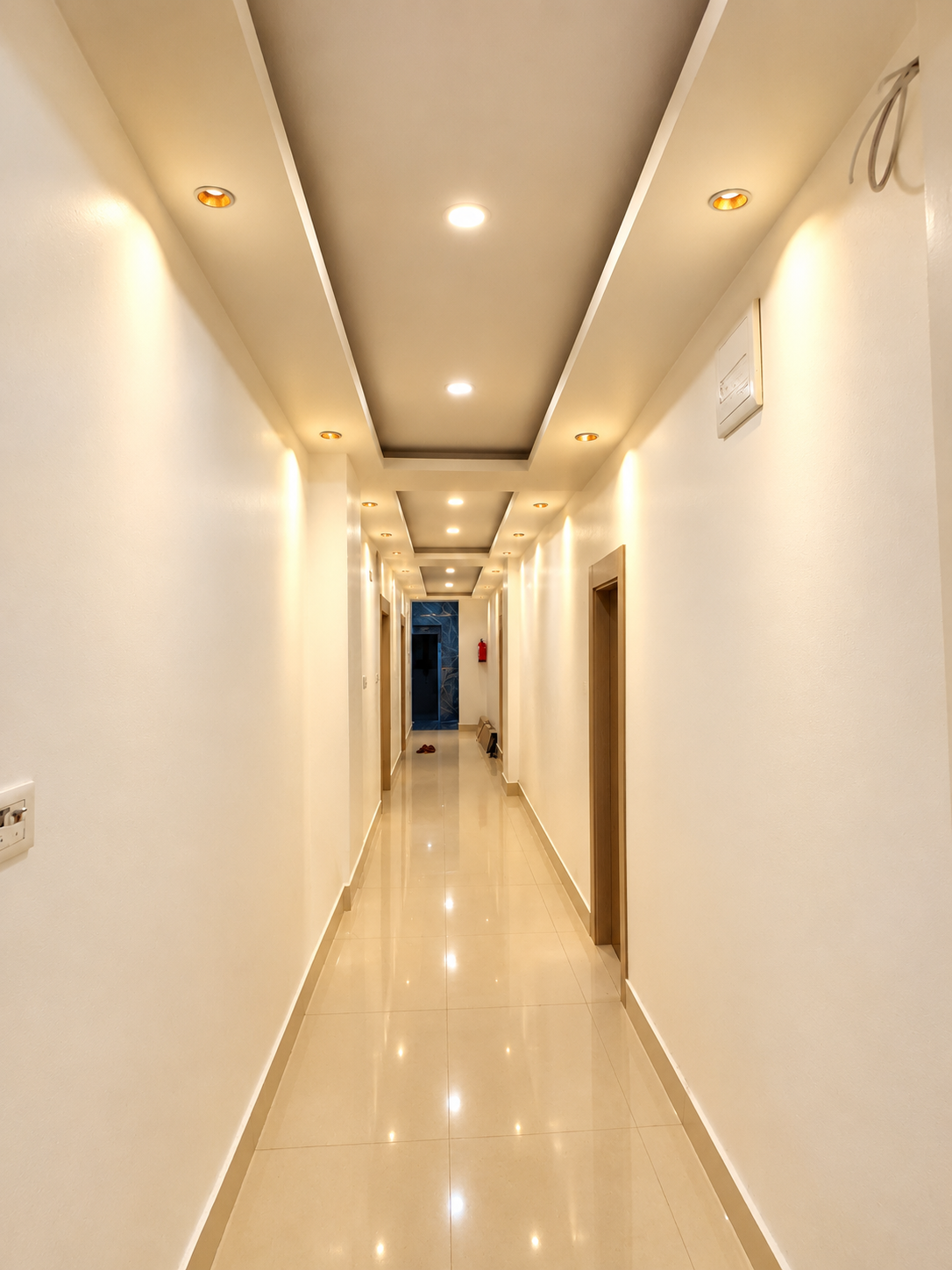 Bright hotel corridor